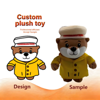Boneka Burung Plush Super Lembut Kustom Grosir dari Katun Organik dengan Branding Perusahaan dan Fungsi Pereda Stres