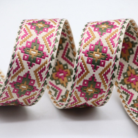 Sangle en polyester jacquard écologique pour vêtements et accessoires textiles, marque Huida, largeur personnalisable