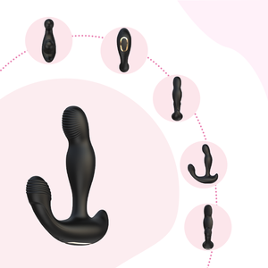 Оптовый OEM-массажер для простаты PleasureHub с управлением через приложение AI, двойным мотором, силиконовый, IPX6, для анального/вагинального использования - Product Image 2