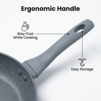Ensemble de casseroles et poêles antiadhésives en aluminium moderne de haute qualité avec logo personnalisé, écologiques