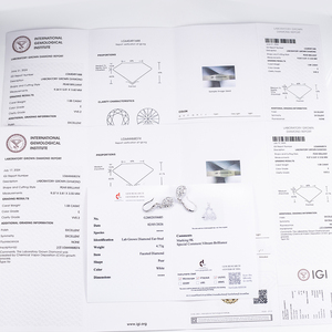 เครื่องประดับเมสซี่ MSE-914 ต่างหูเพชรทรงลูกแพร์ทองคำขาว 9K สำหรับผู้หญิง - Product Image 6