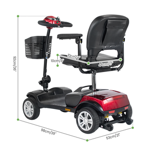 Scooter de mobilité électrique à 4 roues, pour personnes âgées, scooter de mobilité électrique pliable motorisé pour personnes âgées et handicapées - Product Image 2