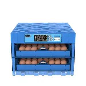 Mini incubadora automática de huevos de una sola potencia, Incubadora de 128 huevos, máquina para incubar huevos de alta tasa de incubación de dos pisos