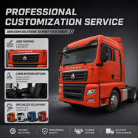 Camion tracteur diesel SITRAK C7H 6X4 d'occasion, 540 CV, moteur Weichai, châssis renforcé, caméra arrière pour transport minier