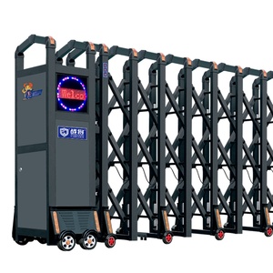 Puerta Corredera Automática de Aluminio para Cercas Eléctricas, Plegable, Expandible y Colapsable con Control Remoto, Venta al Por Mayor - Product Image 1
