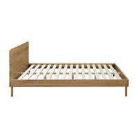 2022 ODM/OEM Cadre de lit pliable moderne en bois de pin massif et chêne pour chambre d'hôtel, emballage de protection, tailles Queen/Single/King, style doux