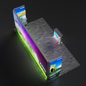 Expositor para Stand SEG 90x150cm Curvo + Bolsa 60 W 6000 LM 7 Días - Product Image 1