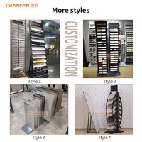 Présentoir de table en pierre naturelle personnalisé Tsianfan, support d'affichage pour dalles de granit, dalles de porcelaine et comptoirs en pierre