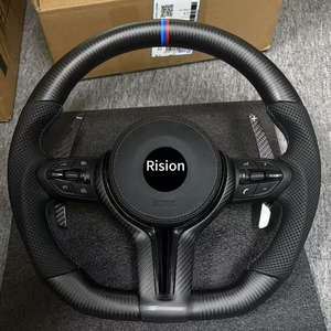 Volante de Fibra de Carbono, Cuero y Gamuza para VW <span class=keywords><strong>Golf</strong></span> MK7 <span class=keywords><strong>7.5</strong></span> GTI GTD <span class=keywords><strong>GTE</strong></span> R Polo GTI Tiguan Passat DSG 2013-2020 - Product Image 6