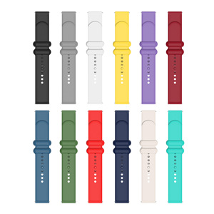 Bracelet de <span class=keywords><strong>montre</strong></span> universel en silicone de 18 mm, 20 mm, 22 mm pour <span class=keywords><strong>Garmin</strong></span> <span class=keywords><strong>Venu</strong></span> 2/2S/<span class=keywords><strong>sq</strong></span>, Samsung Galaxy Watch 3, Huawei Watch 2 - Product Image 3