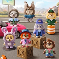 Nouvelle série de vie quotidienne MINISO Zootopia, boîte à surprises de film d'animation, peluche en vinyle, porte-clés, cadeaux pour filles