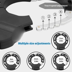 Candado Antirrobo <span class=keywords><strong>para</strong></span> <span class=keywords><strong>Bicicleta</strong></span>, Seguro, Superventas, Resistente a Cortes y Compresión, <span class=keywords><strong>Cadena</strong></span> Rígida, Longitud Ajustable, <span class=keywords><strong>para</strong></span> Vehículos Eléctricos - Product Image 3