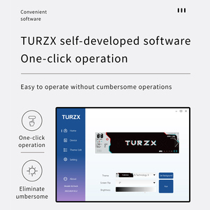 TURZX 9.2英寸<span class=keywords><strong>usb</strong></span>-c辅助屏幕IPS 1920x462计算机状态CPU GPU内存监控面板Windows 10 11 Free-AIDA64 - Product Image 4