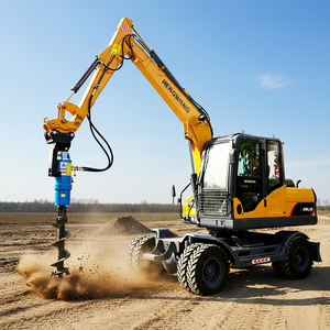 Tarière hydraulique pour excavatrice SDZN4000, à couple élevé, pour forage de trous de poteaux, <span class=keywords><strong>construction</strong></span> en acier allié Q345B, directement du fabricant - Product Image 6