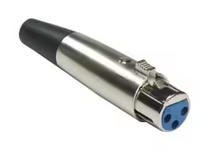Connecteur XLR femelle électrique en alliage de zinc 3, 4, 5 ou 6 broches pour câble audio