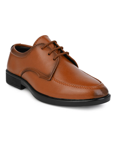 Bottes en cuir marron confortables pour garçons, légères, à lacets, semelle souple et flexible, chaussures de marche et décontractées - Product Image 1