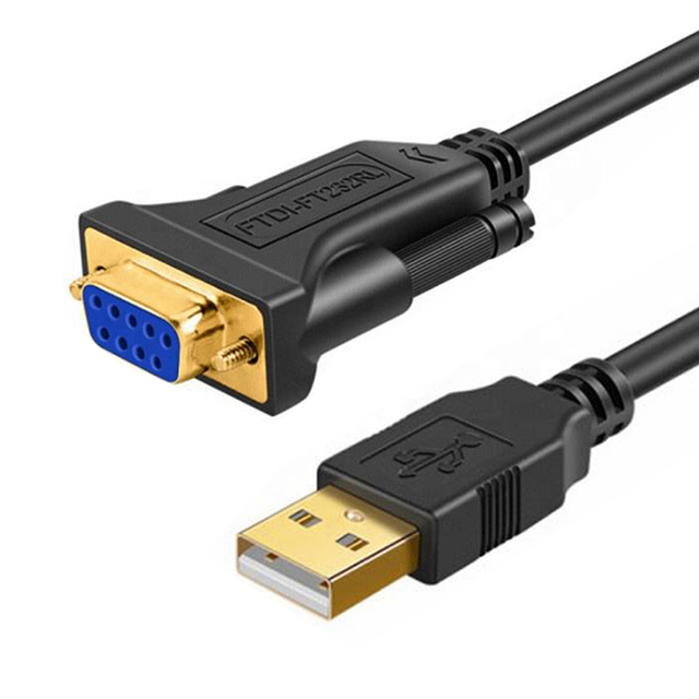 USB Mini-12Pin to RS232 DB9 Male Female Cable 6.5FT 2M USB to Serial Adapter for Various Devices Copper Conductor PVC Insulation