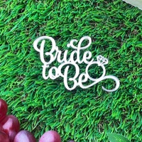 Wiederverwendbarer Acryl-Kuchenaufsatz 'Bride to Be' zur Seitlichen Kuchendekoration für Brautparty und Hochzeitsfeier Zubehör