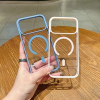 Étui de téléphone portable en acrylique transparent pour iPhone 18 17 Pro Max, coque magnétique pour iPhone 17 Air 16 15 14 13 12 11