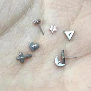 G23 Titanium 16g Piercing lèvre labret rings Cartilage Earrings <span class=keywords><strong>trag</strong></span> cartilage earrings tragus rings wholesales Helix Earrings - Product Image 5