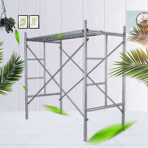 Échafaudage en H Q235, pièces d'échafaudage métalliques galvanisées, cadre d'échelle en acier thermolaqué pour la construction - Product Image 2