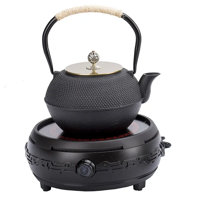 Cast Iron Water Kettle Boiling Healty Tea And Coffee 800ml 1200ML Cast Iron Tea Kettle with Handle