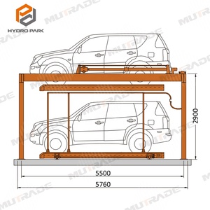 Bán tự động độc lập ngăn xếp đậu xe cơ giới <span class=keywords><strong>2</strong></span> cấp Câu Đố xe ô tô Hệ thống đỗ xe - Product Image 4