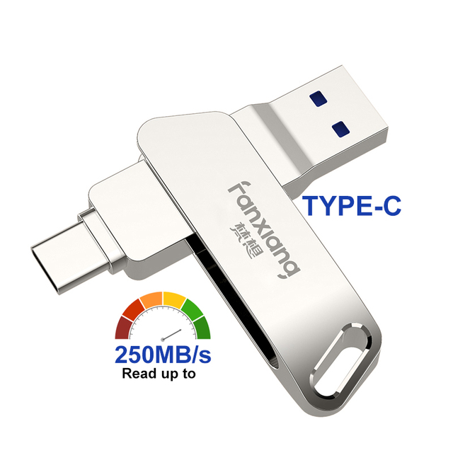 USB3.0 High Speed Phone Memory Stick Type C Metal Zinc Alloy Pen Drives Type-C Pendrives 32GB 64GB 128GB OTG USB Flash Drives