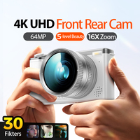 Kamera Kecantikan BENJIE 2026 64MP Video 4K AI Beauty Zoom 16X Layar IPS 3.0" 2000mAh Sensor IMX600 Selfie WIFI