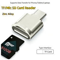 Adaptor USB C ke TF Card OTG untuk Laptop, PC, Tablet, dan Ponsel; Pembaca Kartu USB Eksternal