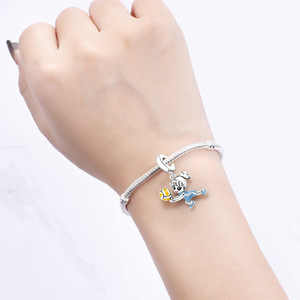 Pulsera original de cuentas de cobre blanco - Joyería con colgante temático de voleibol para niñas pequeñas, joyería personalizada para mujer - Product Image 6