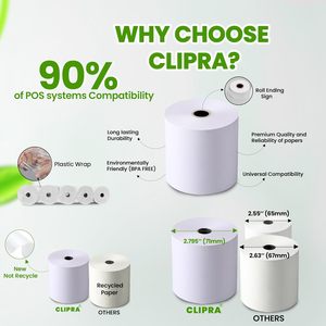 Tùy Chỉnh 58x60 58x40 Trực Tiếp Nhãn Nhiệt Trống Hoặc In Tự Dính Giấy Sticker Mã Vạch Trắng 58Mm Quy Mô Nhãn Cuộn - Product Image 6