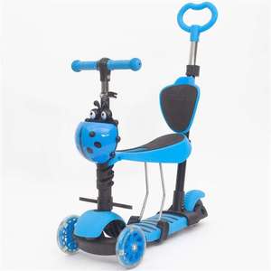 Patineta Plegable para Niños, Sistema de Pedales Tres en Uno, Diseño Giratorio de Tres Ruedas, Altura Ajustable, Modo de Operación con Empuje - Product Image 5