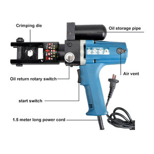 Pince à sertir <span class=keywords><strong>hydraulique</strong></span> électrique YZ240A, petite pince à sertir rapide pour fils, pince à sertir portable pour électricien - Product Image 3