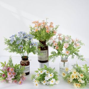 ช่อดอกเดซี่ประดิษฐ์ CallaFloral สีขาว ชมพู เหลือง ฟ้า แชมเปญ ม่วง สมจริง เหมาะสำหรับตกแต่งงานแต่งงานและตกแต่งบ้าน - Product Image 2