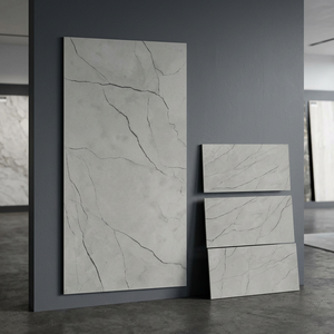 Antrix Grey Carving Surface Porcelain Tiles 600x1200mm Glazed Finish for Modern <b>Wall</b> and Floor Design - Product Image 5