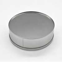 Boîte à pâtisserie ronde en métal argenté de haute qualité pour gâteau de rêve