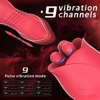Vibrateur Rose 4 en 1, étanche, pour femmes, vibrateur clitoridien, vibrateur point G, vibromasseur bullet, boule de Kegel, rechargeable par USB, jouet rose