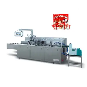 Automatic Choco Pie 6pcs Or 12 Packs Box Cartoning Packing Machine