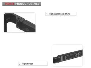 Modelo 2104 Aviación Hombres Gafas de Sol de metal Gafas de sol polarizadas Listo Stock Marcos <span class=keywords><strong>Ray</strong></span> Sun UV400 - Product Image 4