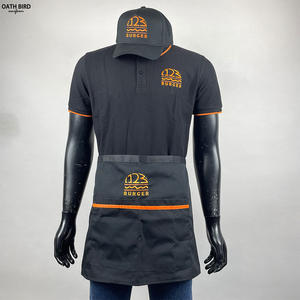 เสื้อโปโลยูนิฟอร์มพนักงานเสิร์ฟเบอร์เกอร์คิงแบบกำหนดเอง/OEM สำหรับร้านอาหาร โรงแรม ห้องครัว เชฟ คาเฟ่ บาร์ เสื้อยืดยูนิฟอร์มสั่งทำได้ตามต้องการ - Product Image 3