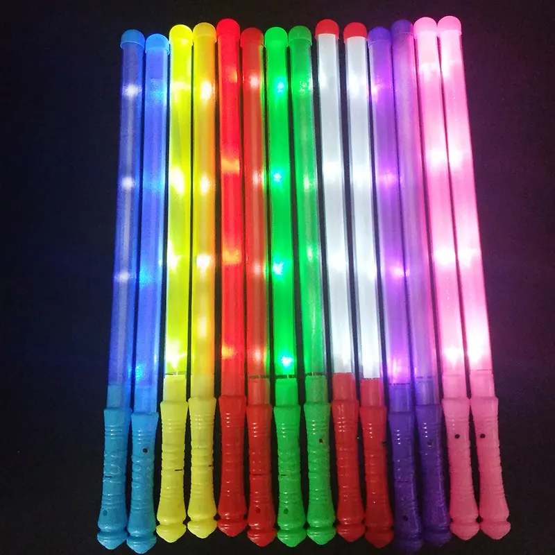Manufacturer Wholesale Concert Party Light Up Wand Colorful Glow Flashing Light Sticks