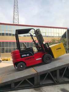 מחיר המפעל 2 טון 3 מטר נסיעה מלגזה נסיעה-על חזית מזלג קדמי מזלג חשמלי - Product Image 3