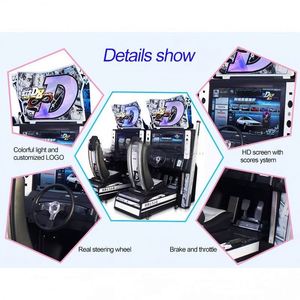 Nouvelle Offre Spéciale : Machine d'Arcade de Course Automobile Créative Y013-03 à Monnayeur pour Intérieur avec Écran LCD, 1 Joueur, 110/220V - Product Image 5