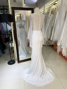 صيحات الموضة الجديدة الفاخرة حورية البحر تصميم شبكة الرأس مع حجر الراين مساء اللباس صغيرتي فساتين امرأة لحفل الزفاف - Product Image 5