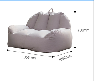 ขายส่งขี้เกียจถุงถั่วสองที่นั่งขนาดใหญ่พิเศษเตียงถุงถั่วยักษ์ที่มีการบรรจุ - Product Image 3