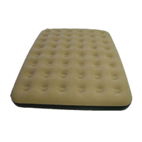 Lit gonflable floqué de taille simple/double de voyage matelas floqué gonflable de haute qualité facile gonfler le lit d'air