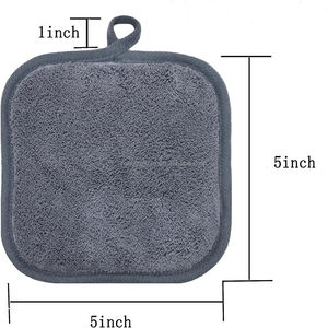 Chiffon de maquillage en microfibre pour femmes 100% tissus en microfibre serviette de nettoyage pour le visage serviette démaquillante en molleton de corail - Product Image 3