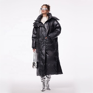 <span class=keywords><strong>Doudoune</strong></span> d'hiver pour femmes de haute qualité-Style personnalisable direct d'usine, Logo personnalisé OEM, coupe longue et ample épaissie - Product Image 1