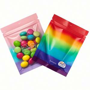 Custom Mylar Resealable Snack Ziplock Bag 3.5G/7G/1Lb Moisture and Smell Proof Three Side Seal Package for <b>Pet</b> <b>Food</b> - Product Image 4